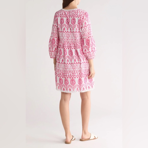 Tommy Bahama Ikat Tropics Dress Cover Up-Passion Pink - M - excellent condition - Picture 6 of 14